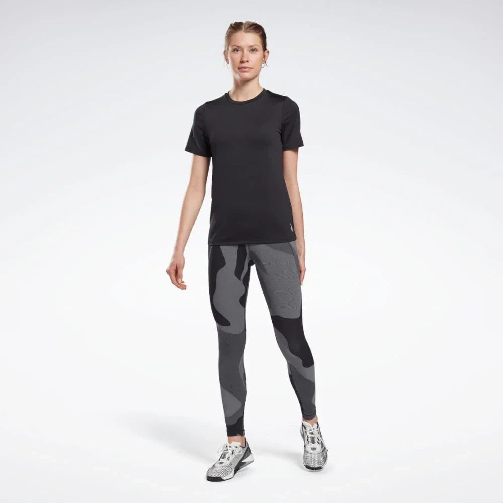 Reebok Apparel Women's Workout Ready Speedwick T-Shirt Training Top Black L - Picture 1 of 9